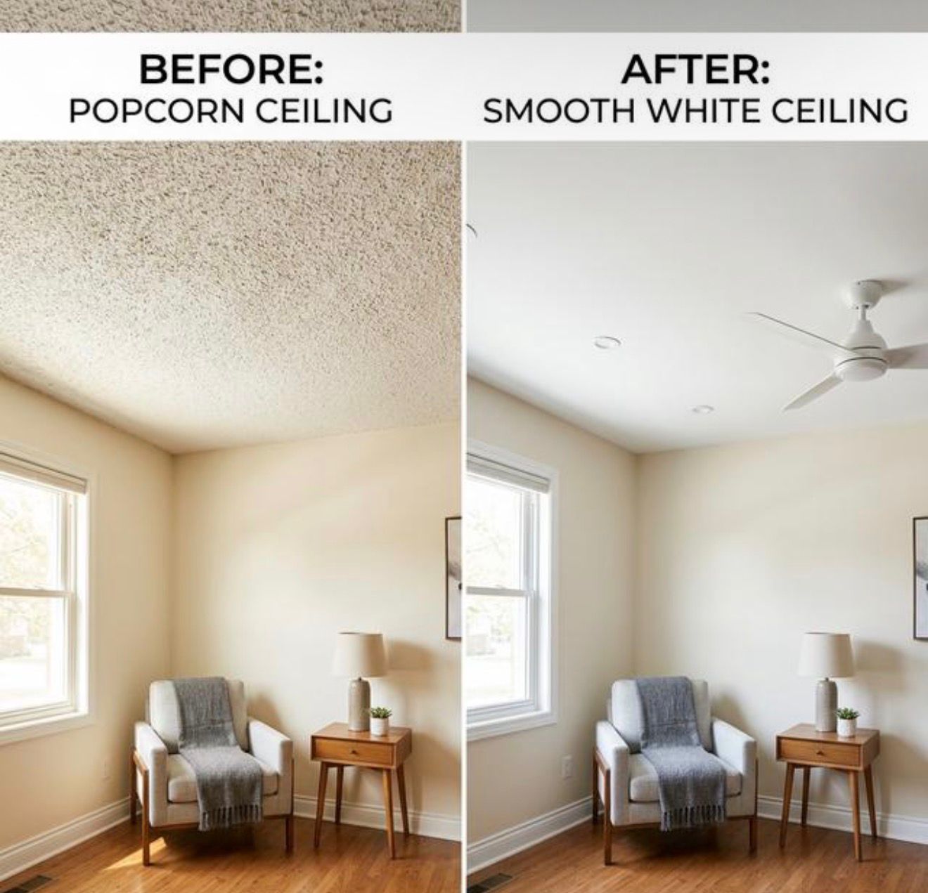 Popcorn Ceiling Removal